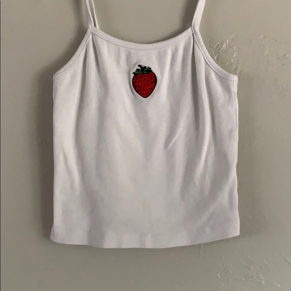 Girls Forever 21 Strawberry Crop Top Size 9/10